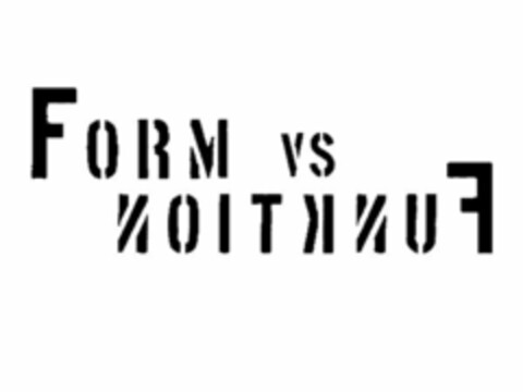 FORM VS FUNKTION Logo (USPTO, 01/21/2011)