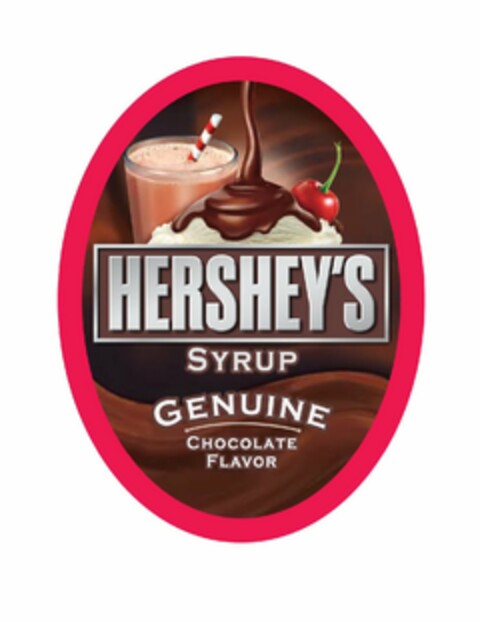 HERSHEY'S SYRUP GENUINE CHOCOLATE FLAVOR Logo (USPTO, 07/05/2011)