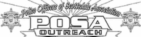 POLICE OFFICERS OF SCOTTSDALE ASSOCIATION POSA OUTREACH Logo (USPTO, 01/13/2012)