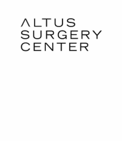 ALTUS SURGERY CENTER Logo (USPTO, 30.01.2012)