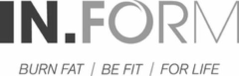 IN FORM BURN FAT / BE FIT / FOR LIFE Logo (USPTO, 31.01.2014)