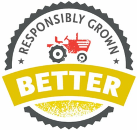 RESPONSIBLY GROWN BETTER Logo (USPTO, 06/19/2014)