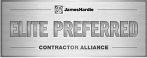 JH JAMESHARDIE ELITE PREFERRED CONTRACTOR ALLIANCE Logo (USPTO, 20.03.2015)