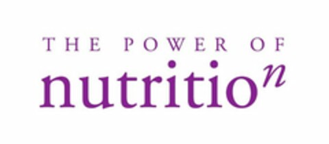 THE POWER OF NUTRITION Logo (USPTO, 15.01.2016)