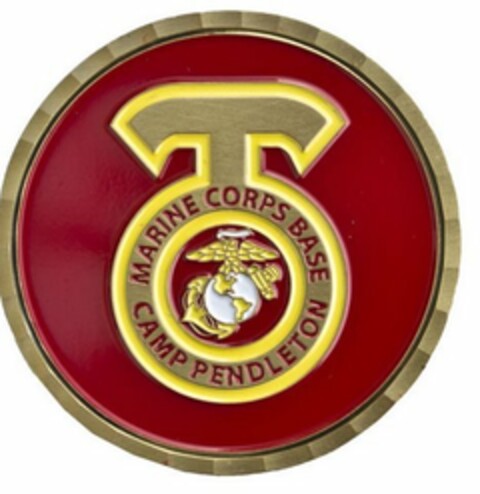 T MARINE CORPS BASE CAMP PENDLETON Logo (USPTO, 25.03.2016)