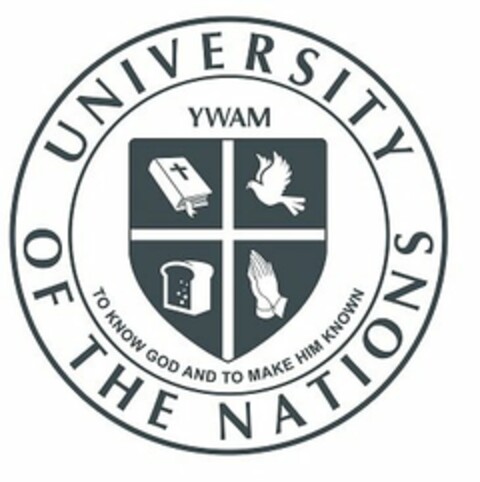 UNIVERSITY OF THE NATIONS YWAM TO KNOW GOD AND TO MAKE HIM KNOWN Logo (USPTO, 23.08.2016)