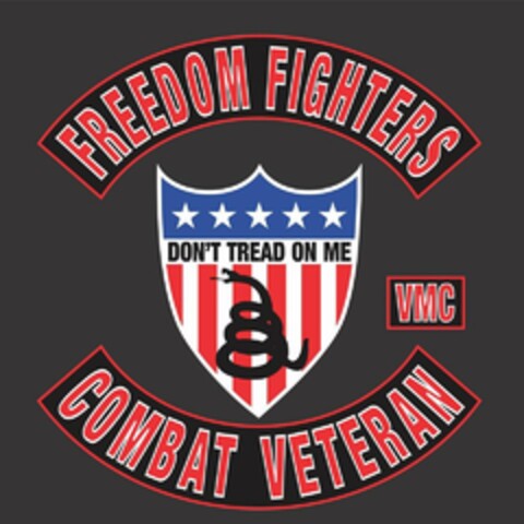 FREEDOM FIGHTERS DON'T TREAD ON ME VMC COMBAT VETERAN Logo (USPTO, 28.07.2017)