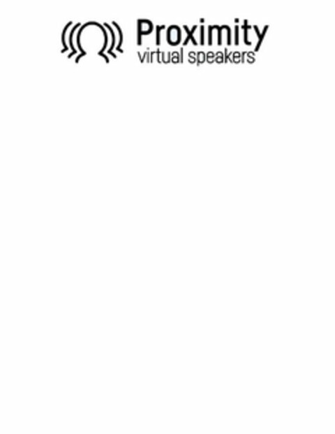 PROXIMITY VIRTUAL SPEAKERS Logo (USPTO, 12.09.2018)