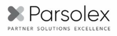 X PARSOLEX PARTNER SOLUTIONS EXCELLENCE Logo (USPTO, 07.08.2019)