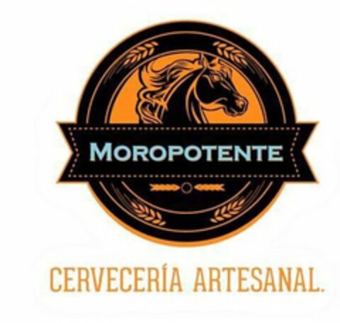 MOROPOTENTE CERVECERÍA ARTESANAL. Logo (USPTO, 15.10.2019)