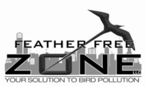 FEATHER FREE ZONE LLC YOUR SOLUTION TO BIRD POLLUTION Logo (USPTO, 08/24/2010)