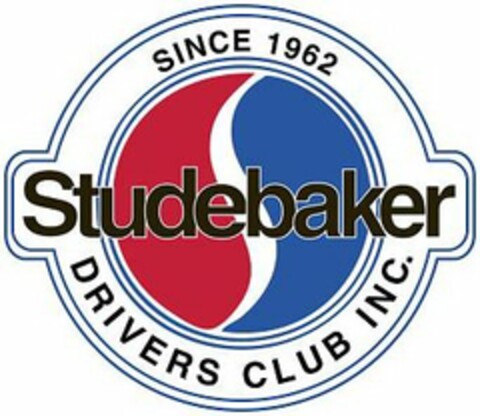 SINCE 1962 STUDEBAKER DRIVERS CLUB INC. Logo (USPTO, 17.08.2011)