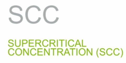 SCC SUPERCRITICAL CONCENTRATION (SCC) Logo (USPTO, 18.08.2011)