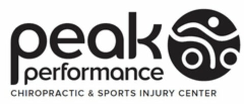 PEAK PERFORMANCE CHIROPRACTIC & SPORTS INJURY CENTER Logo (USPTO, 18.04.2012)