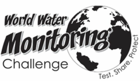 WORLD WATER MONITORING CHALLENGE TEST. SHARE. PROTECT Logo (USPTO, 12.06.2012)