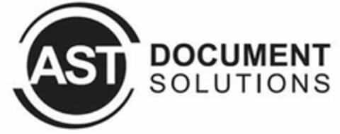 AST DOCUMENT SOLUTIONS Logo (USPTO, 08/29/2014)