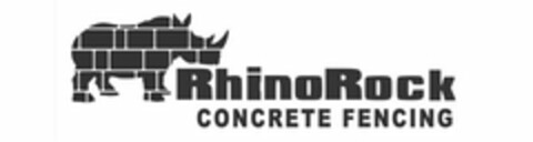 RHINOROCK CONCRETE FENCING Logo (USPTO, 09.12.2016)