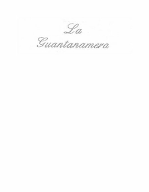 LA GUANTANAMERA Logo (USPTO, 01.02.2017)