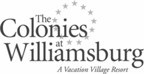 THE COLONIES AT WILLIAMSBURG A VACATION VILLAGE RESORT Logo (USPTO, 07/13/2018)