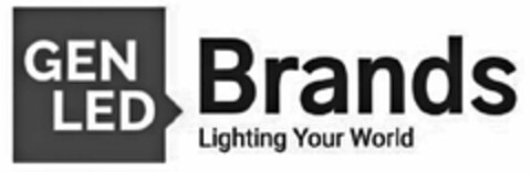 GENLED BRANDS LIGHTING YOUR WORLD Logo (USPTO, 09/13/2018)