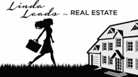 LINDA LEADS IN REAL ESTATE Logo (USPTO, 24.01.2019)