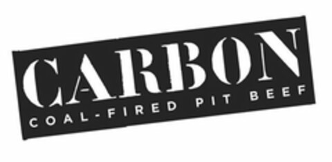 CARBON COAL-FIRED PIT BEEF Logo (USPTO, 07/11/2019)