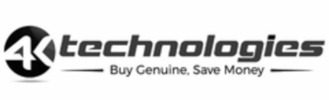 4K TECHNOLOGIES BUY GENUINE, SAVE MONEY Logo (USPTO, 22.07.2019)