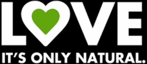 LOVE IT'S ONLY NATURAL. Logo (USPTO, 04.08.2019)