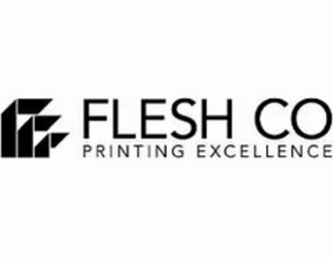 FLESH CO PRINTING EXCELLENCE Logo (USPTO, 06.09.2019)