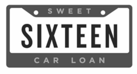 SWEET SIXTEEN CAR LOAN Logo (USPTO, 10.10.2019)