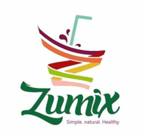 ZUMIX SIMPLE. NATURAL. HEALTHY Logo (USPTO, 07/21/2020)