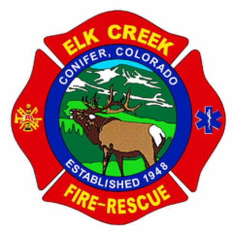 ELK CREEK FIRE-RESCUE CONIFER, COLORADO ESTABLISHED 1948 Logo (USPTO, 28.08.2020)