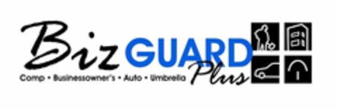 BIZGUARD PLUS COMP · BUSINESSOWNER'S · AUTO · UMBRELLA Logo (USPTO, 21.07.2009)