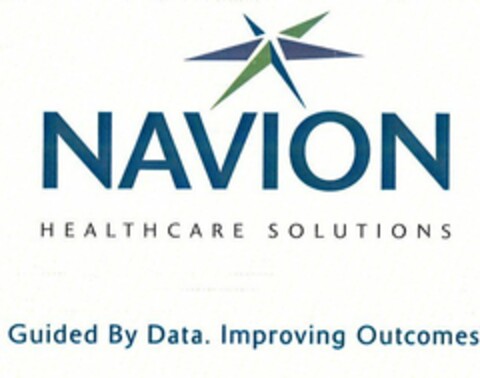 NAVION HEALTHCARE SOLUTIONS GUIDED BY DATA. IMPROVING OUTCOMES Logo (USPTO, 01/20/2011)