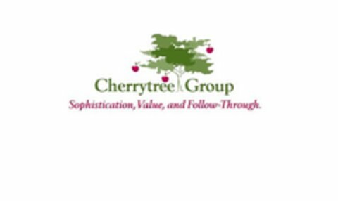 CHERRYTREE GROUP SOPHISTICATION, VALUE,AND FOLLOW-THROUGH. Logo (USPTO, 01/03/2012)