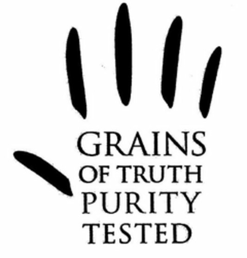 GRAINS OF TRUTH PURITY TESTED Logo (USPTO, 25.04.2012)