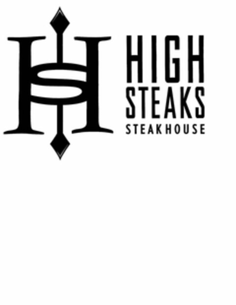 HS HIGH STEAKS STEAKHOUSE Logo (USPTO, 05.10.2012)