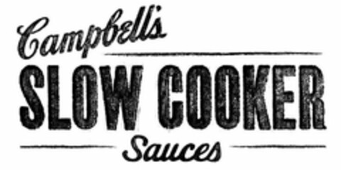 CAMPBELL'S SLOW COOKER SAUCES Logo (USPTO, 13.12.2012)