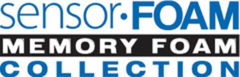 SENSOR FOAM MEMORY FOAM COLLECTION Logo (USPTO, 14.12.2012)