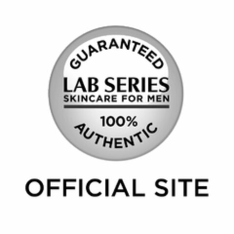 GUARANTEED LAB SERIES SKINCARE FOR MEN 100% AUTHENTIC OFFICIAL SITE Logo (USPTO, 07.02.2013)