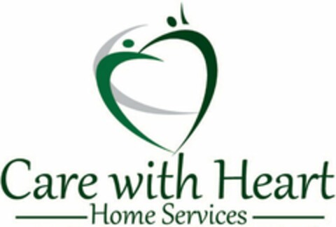 CARE WITH HEART HOME SERVICES Logo (USPTO, 01.05.2014)