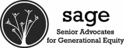 SAGE SENIOR ADVOCATES FOR GENERATIONAL EQUITY Logo (USPTO, 05.05.2014)