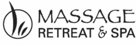 MASSAGE RETREAT & SPA Logo (USPTO, 03/27/2015)