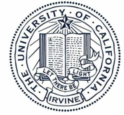 THE UNIVERSITY OF CALIFORNIA IRVINE LET THERE BE LIGHT Logo (USPTO, 07.08.2015)