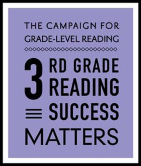 THE CAMPAIGN FOR GRADE-LEVEL READING 3RD GRADE READING SUCCESS MATTERS Logo (USPTO, 02.12.2015)