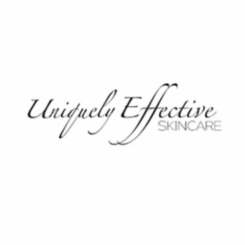 UNIQUELY EFFECTIVE SKINCARE Logo (USPTO, 03/18/2019)