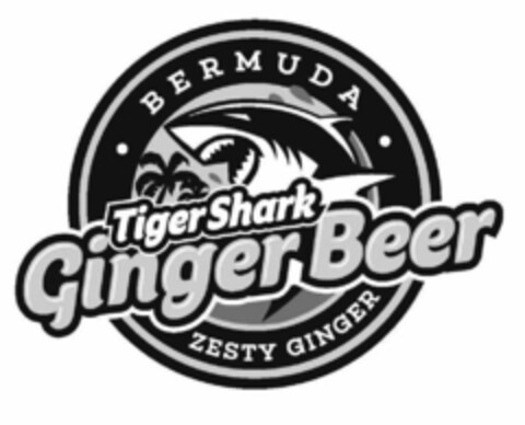 BERMUDA TIGERSHARK GINGER BEER ZESTY GINGER Logo (USPTO, 07/10/2019)