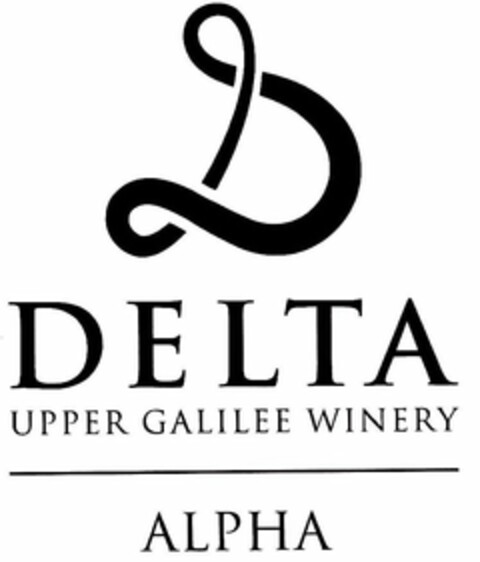 D DELTA UPPER GALILEE WINERY ALPHA Logo (USPTO, 29.07.2019)