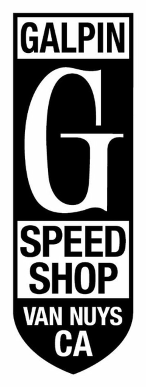 GALPIN G SPEED SHOP VAN NUYS CA Logo (USPTO, 13.11.2019)