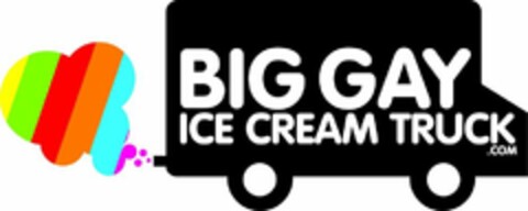 BIG GAY ICE CREAM TRUCK.COM Logo (USPTO, 18.06.2009)